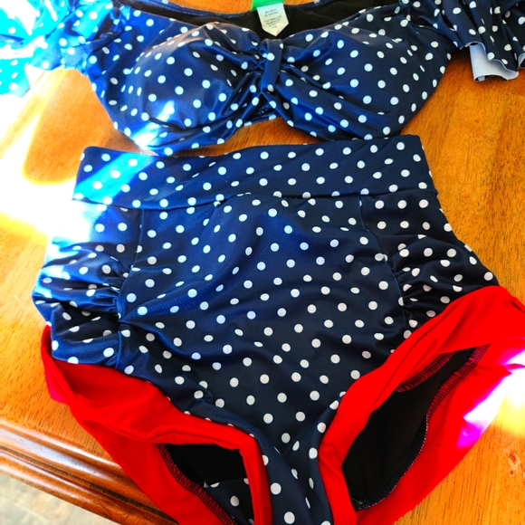 Pinky Pinups Other - Pinky Pinups Polka Dot Bikini (M)
